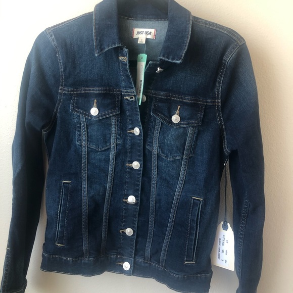 Just USA Jackets & Blazers - Brand new USA denim jean jacket